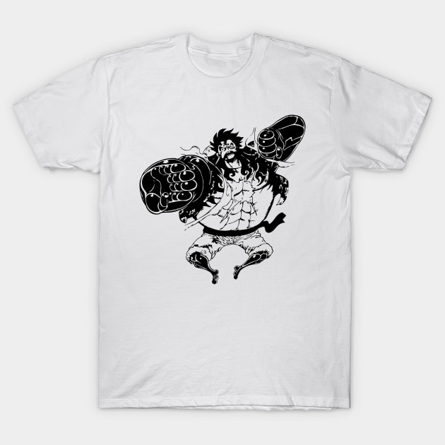 Luffy Gear 4 Attack Formation T-Shirt by amlpdiu